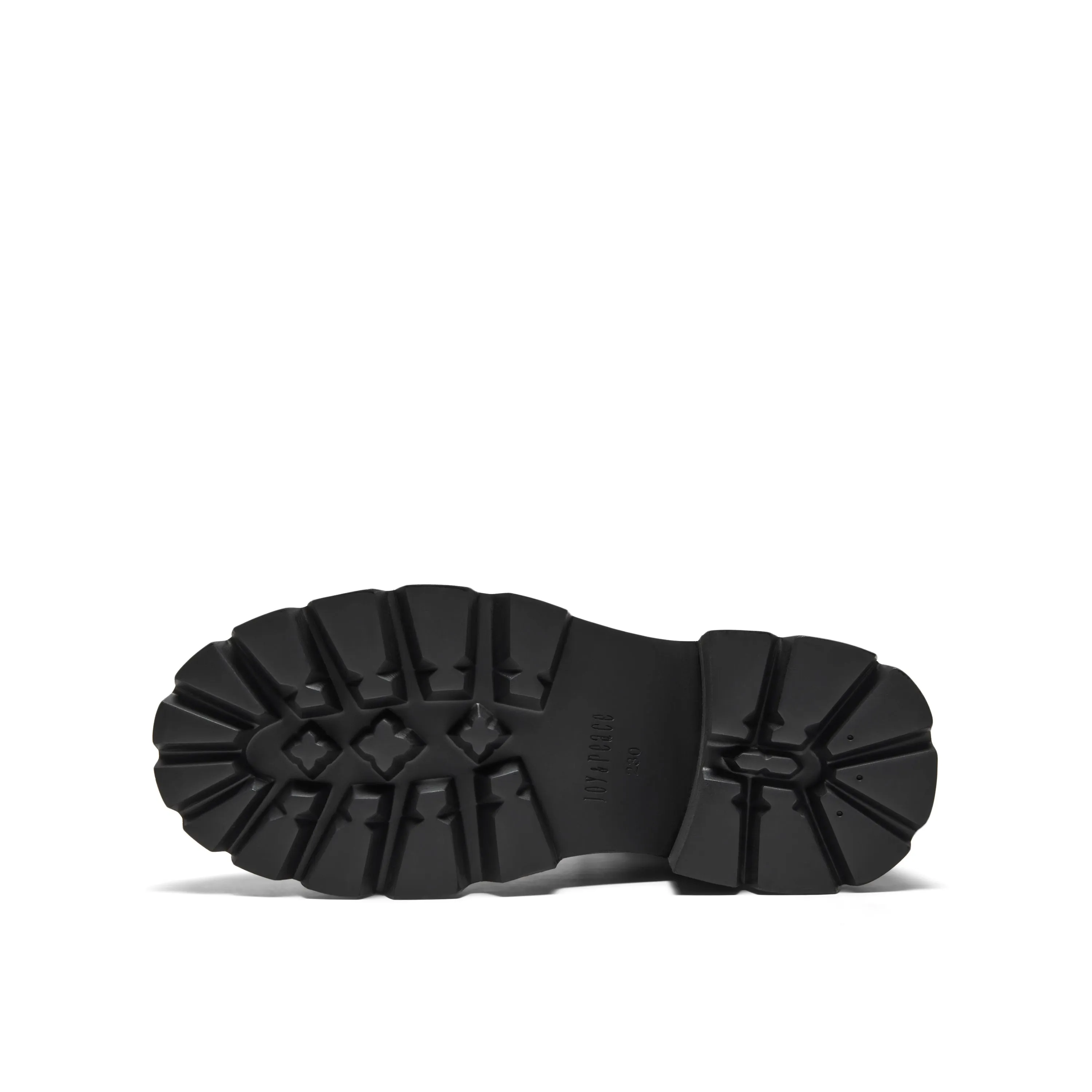 Zip-back Combat Boots with Lug-sole